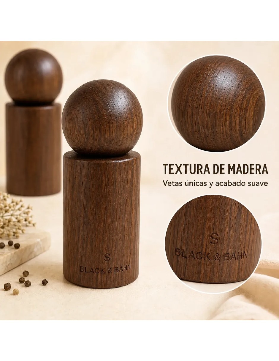 Molino para pimienta de Madera 2
