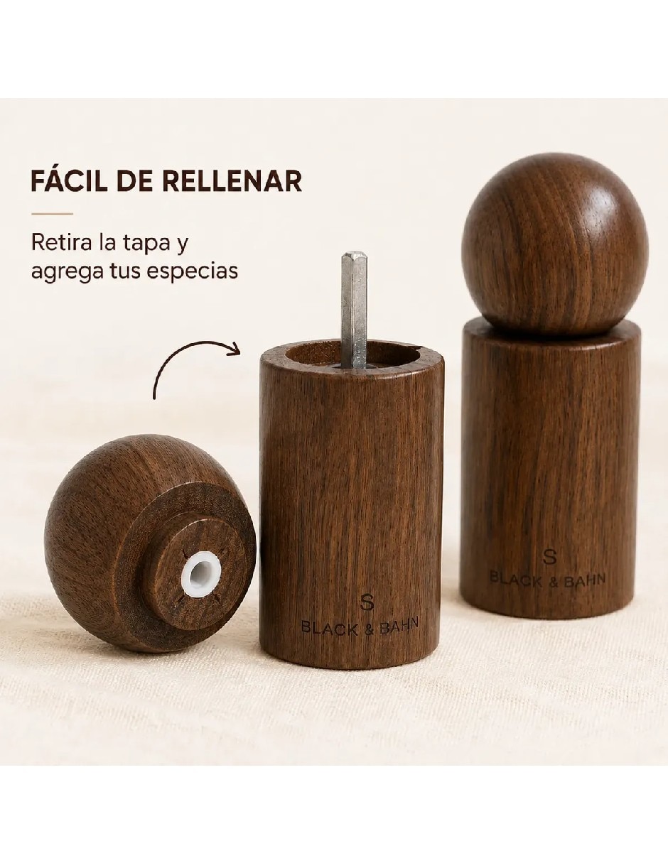 Molino para pimienta de Madera 4