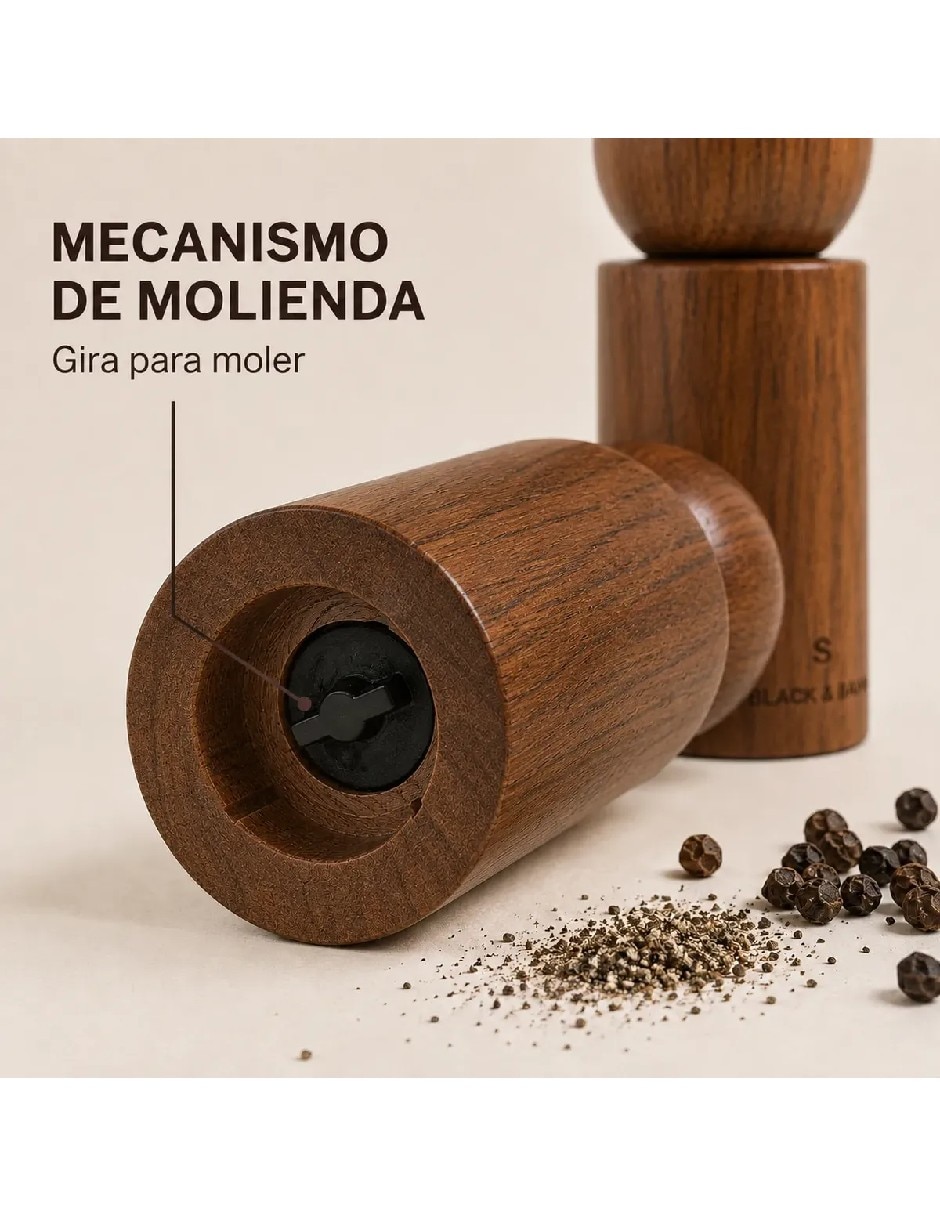 Molino para pimienta de Madera 5