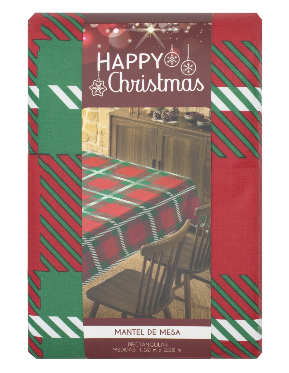 Mantel Rectangular de Poliéster Navidad Navidad Mantel Rectangular de Poliéster Navidad Navidad