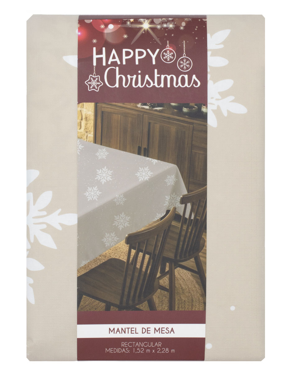 Mantel Rectangular de Poliéster Navidad Navidad