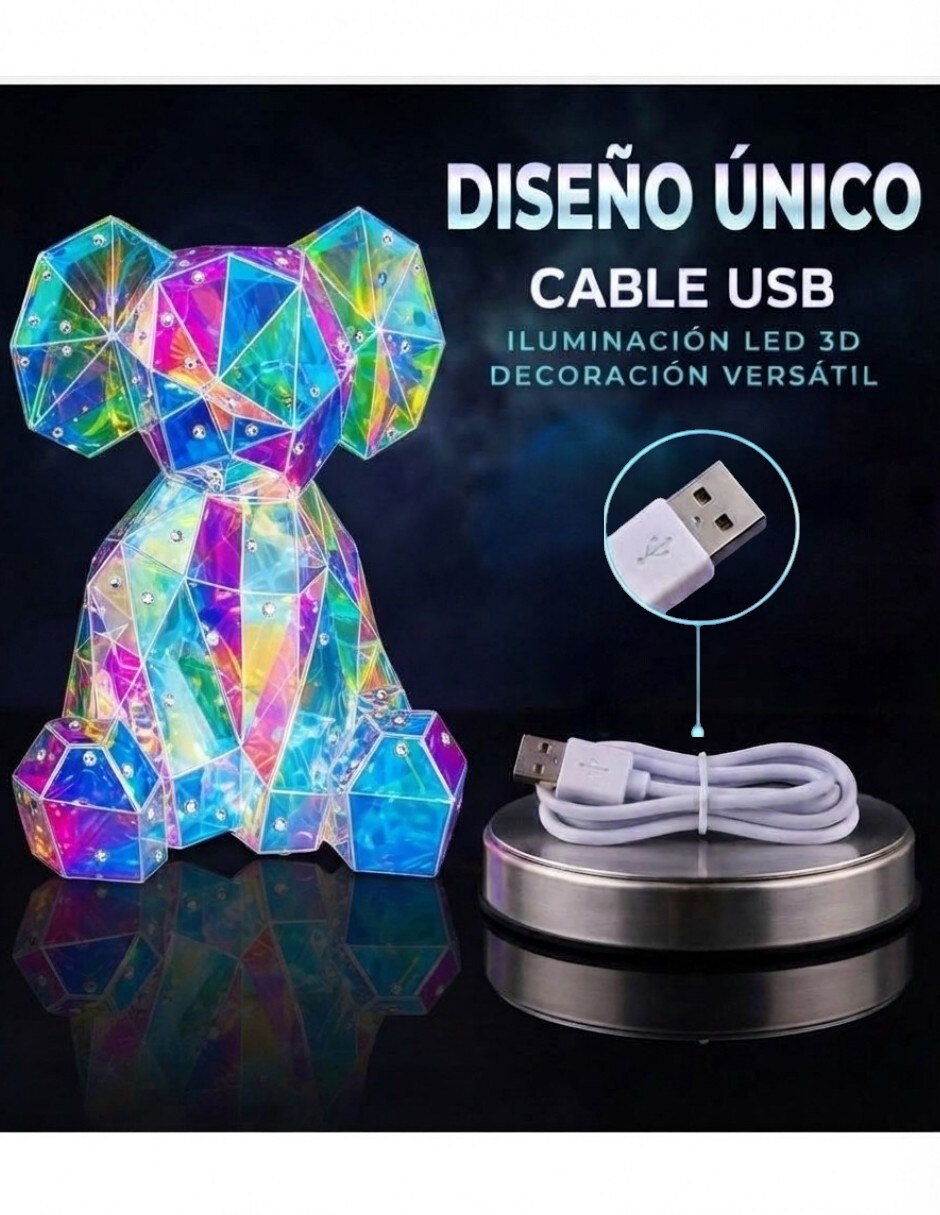 Figura decorativa de elefante geométrica tornazol 4