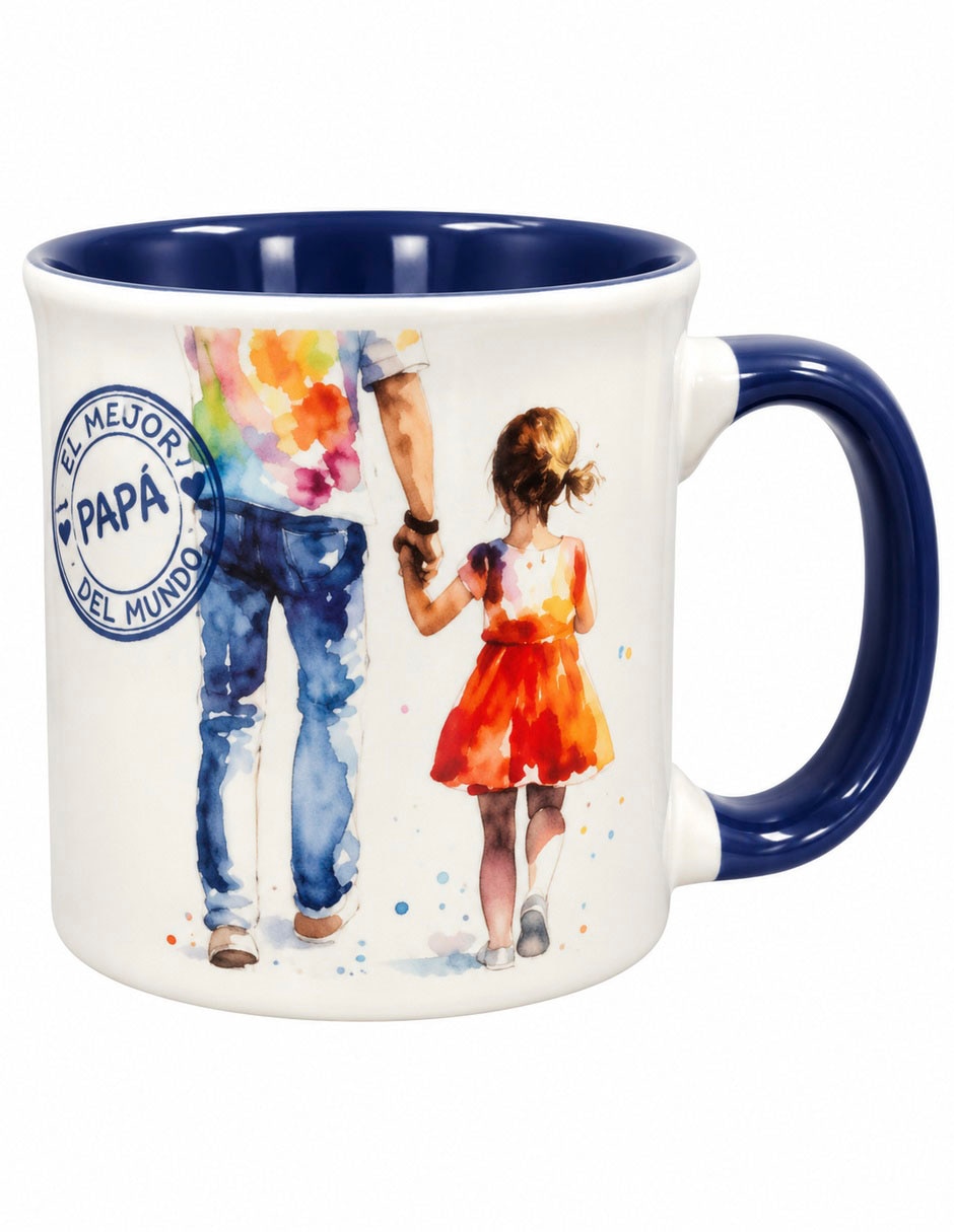 Taza/Set de tazas/Taza con difusor Redonda Alegría Taza de Porcelana Maki Home para Papá 480 ml 16 oz con Asa y Frase 1 pieza piezas Taza/Set de tazas/Taza con difusor Redonda Alegría Taza de Porcelana Maki Home para Papá 480 ml 16 oz con Asa y Frase 1 pieza piezas