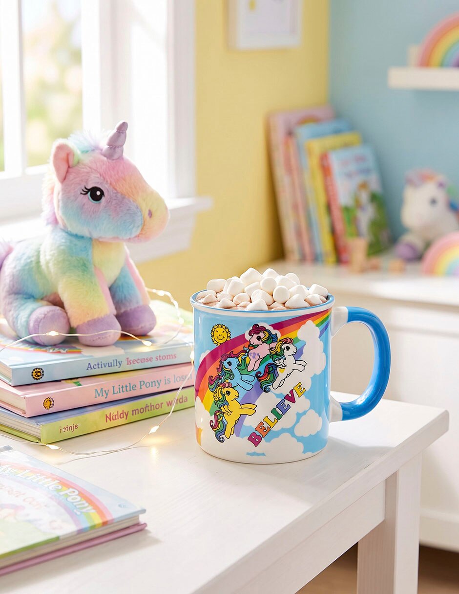 Taza/Set de tazas/Taza con difusor Redonda My Little Pony Taza de Porcelana Maki Home My Little Pony 480 ml 16 oz con Asa 1 pieza piezas 2