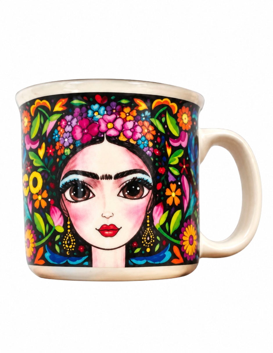 Taza/Set de tazas/Taza con difusor Redonda Frida Kahlo 1 pieza piezas