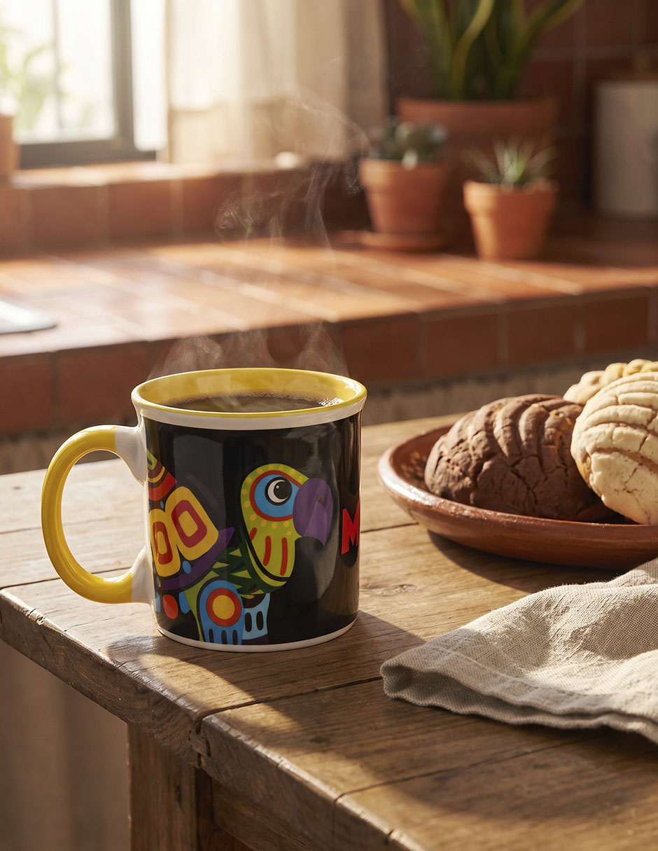 Taza/Set de tazas/Taza con difusor Redonda Alebrijes 1 pieza piezas 3