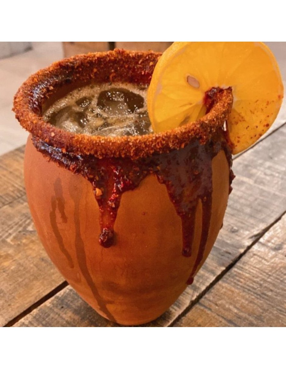 Vaso Tequilero de Arcilla roja con 15 piezas piezas 4