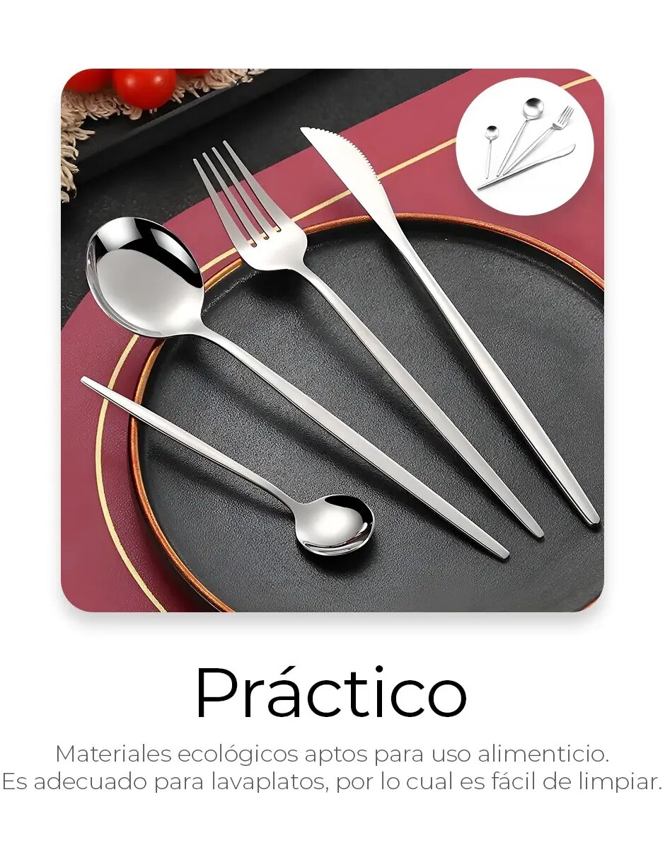 Set cubiertos 24 piezas 2