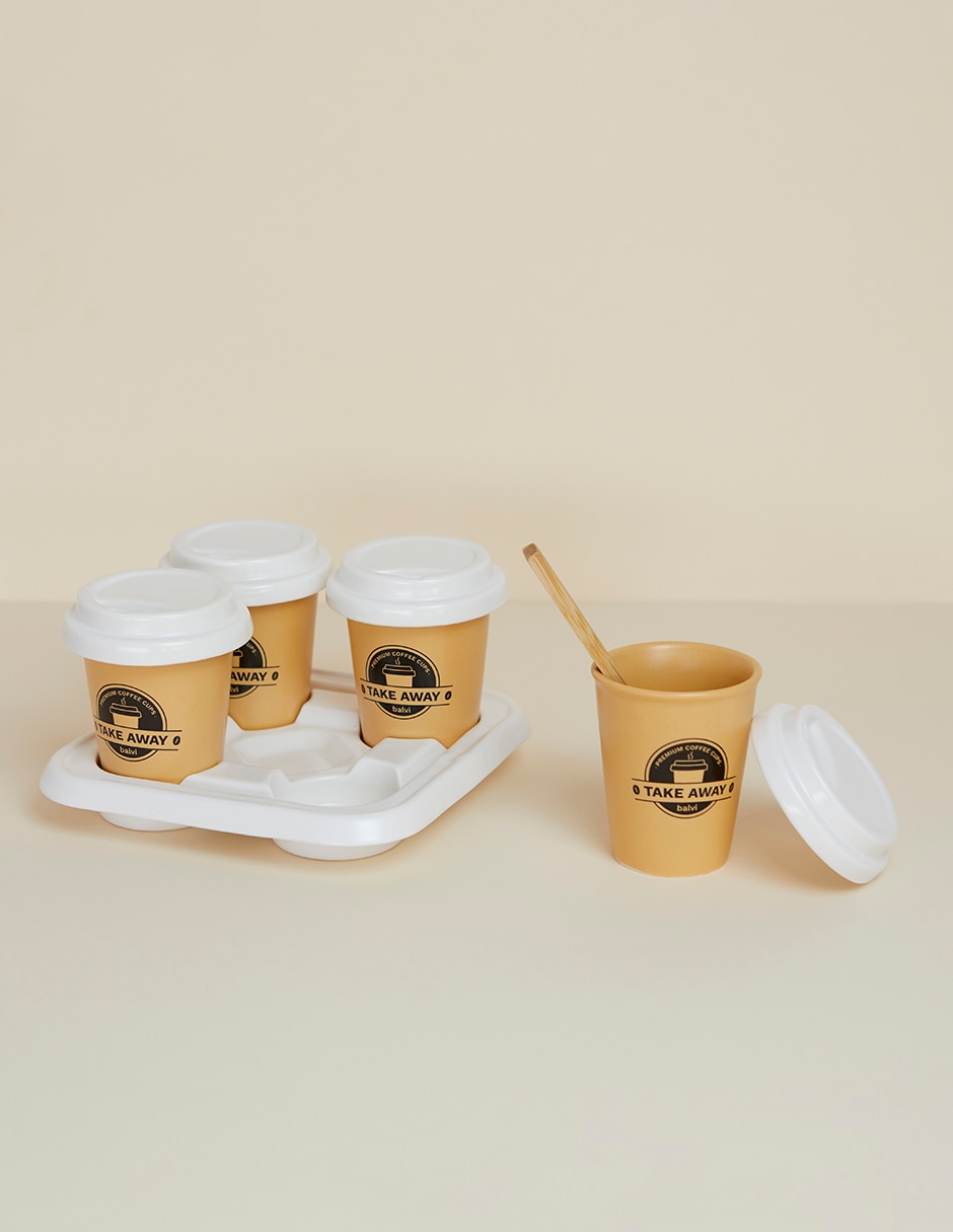 Taza con tapa 4 piezas 6