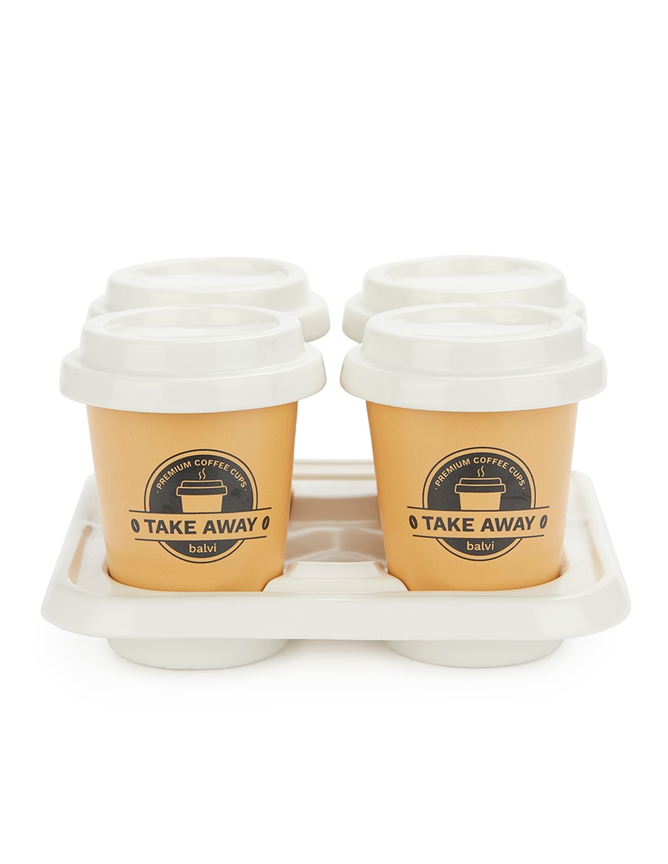 Taza con tapa 4 piezas 8