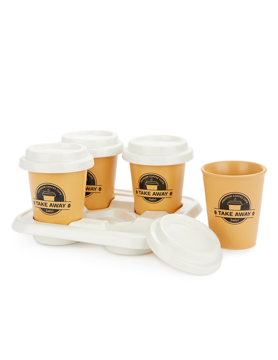 Taza con tapa 4 piezas 10