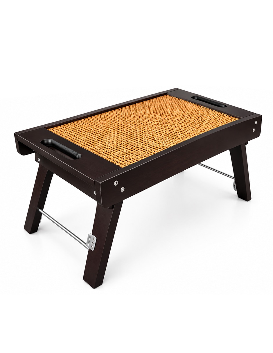 Charola de servicio mesa plegable para cama de madera 3