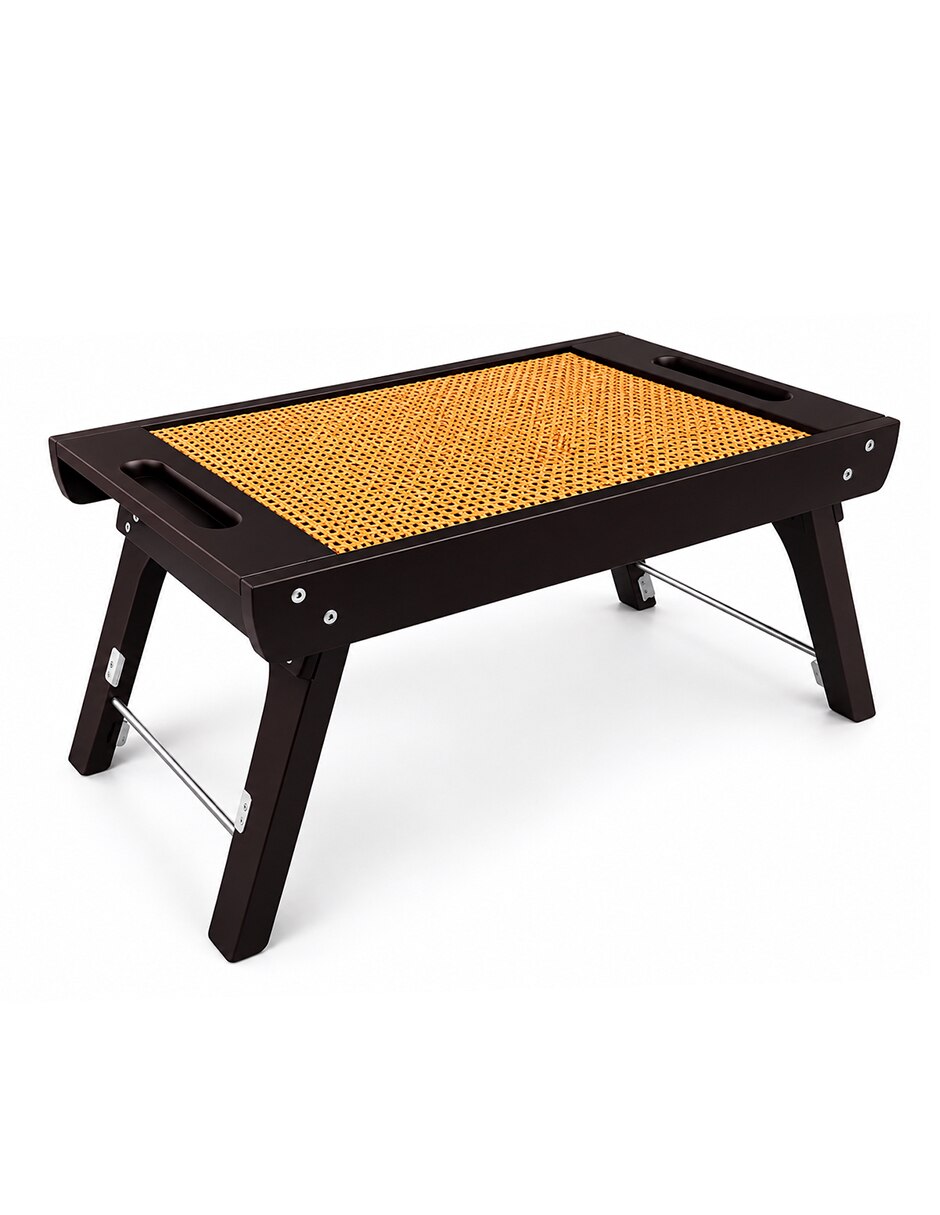 Charola de servicio mesa plegable para cama de madera 5