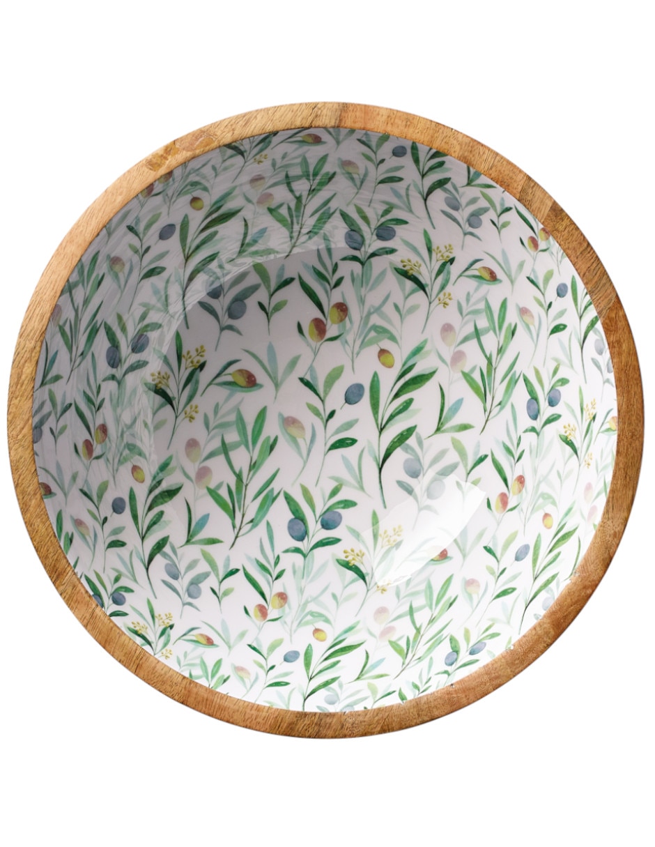 Bowl olive flor de madera 2