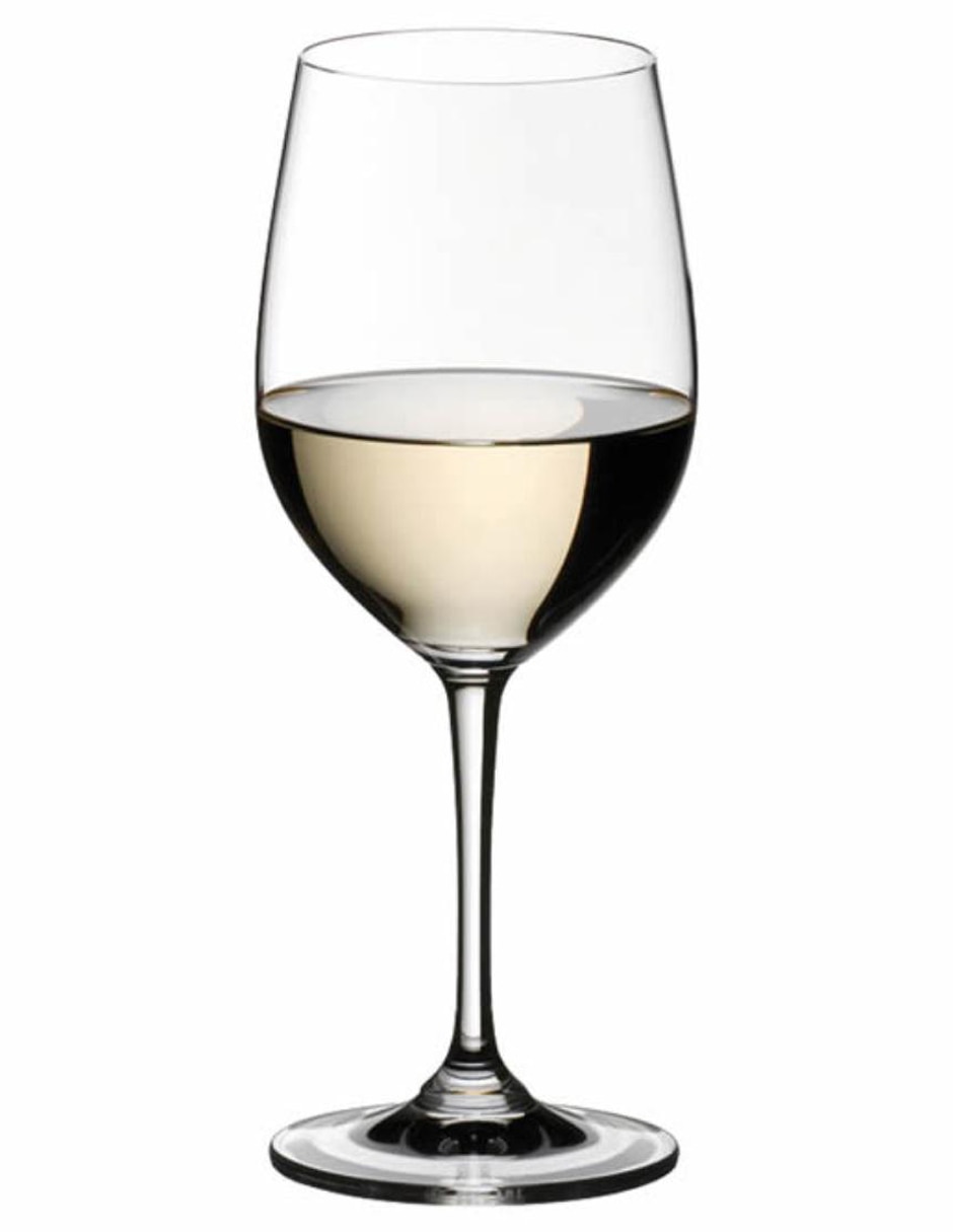 Set de copas para vino blanco de cristal